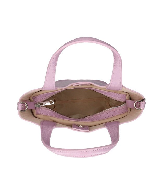 INTER-CHAUSSURES 【ANDREA CARDONE】ミディアムサイズレザーハンドバッグ ラベンダー