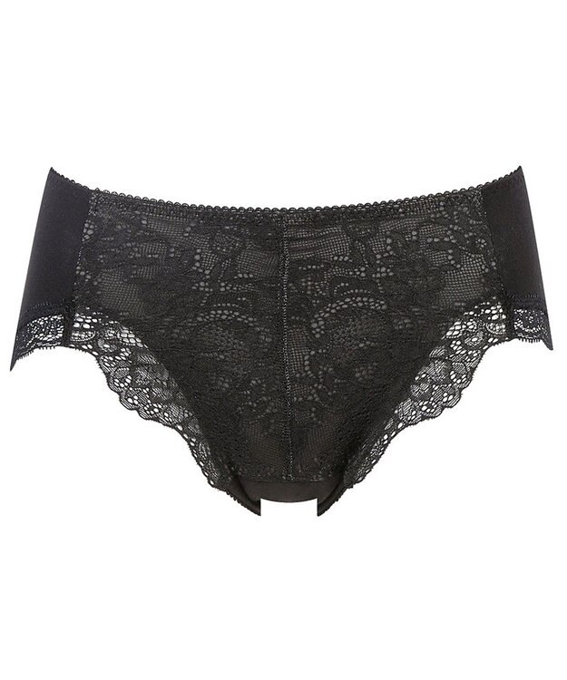 WACOAL サニタリーショーツ 羽付きナプキン対応 抗菌防臭加工(本体) 綿混(本体) 生理用ショーツ レディース PPD149 /ワコール ブラック