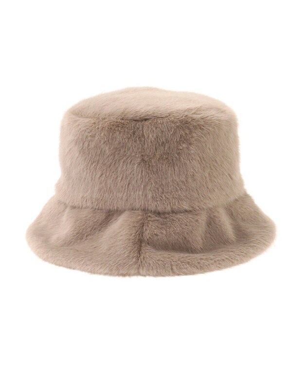 AMERICAN HOLIC ファーバケットハット Mocha