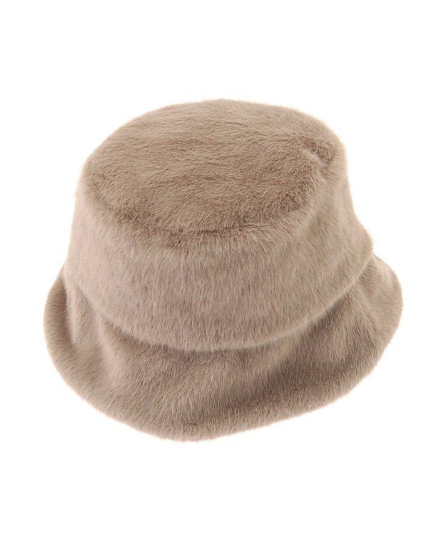 AMERICAN HOLIC ファーバケットハット Mocha