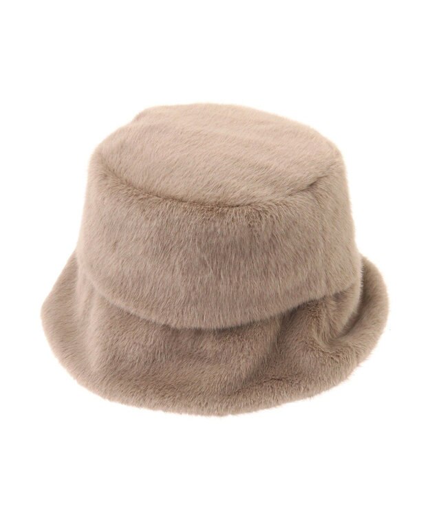 AMERICAN HOLIC ファーバケットハット Mocha