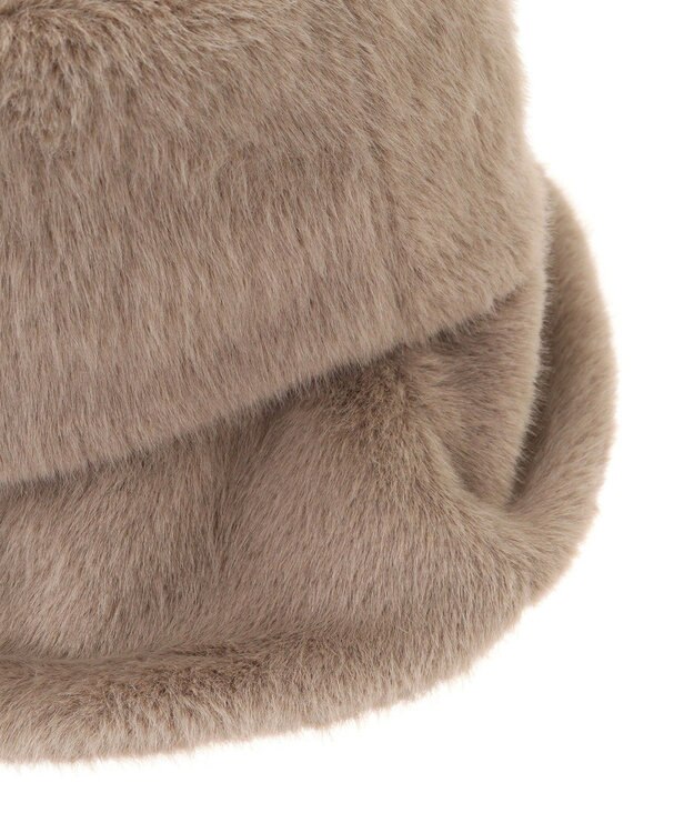 AMERICAN HOLIC ファーバケットハット Mocha