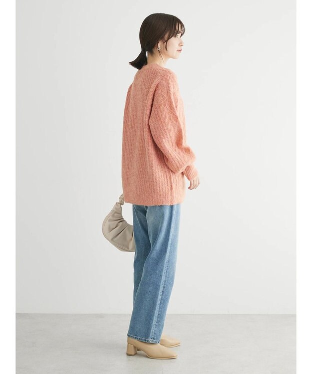 Green Parks フェアリーＭｉｘケーブルニットプルオーバー Orange