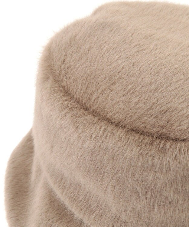 AMERICAN HOLIC ファーバケットハット Mocha