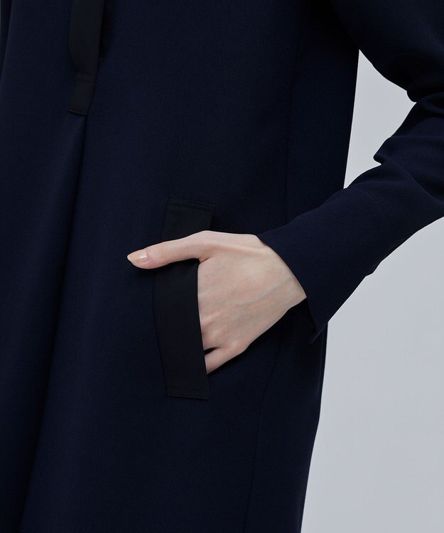 BEIGE， REINE / スキッパードレス Navy x Black