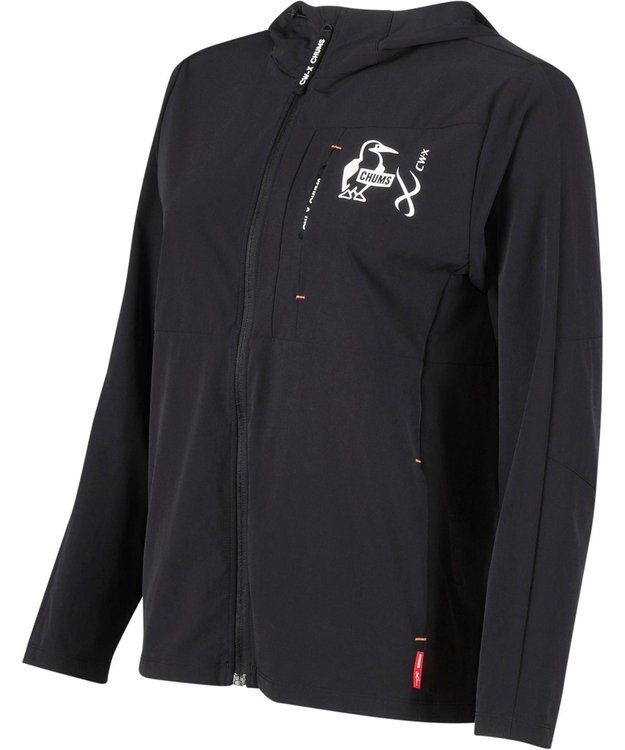 CW-X 【WOMEN】 CW-X 【CHUMS (チャムス)コラボ】 レディーストップス ジャケット はっ水(本体) フードつき(ドローコードで調整可能) 長袖 UVカット率90％以上（本体） レディース LNY530 /ワコール ブラック