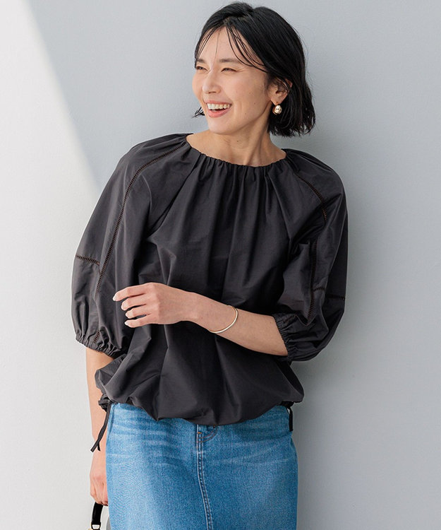 洗える】シャルマンエンブロイダリー ブラウス / 23区 | ファッション