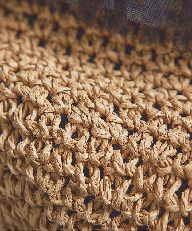 style code 【MERCURYDUO/マーキュリーデュオ】チュールフリル 雑材バケツ型ショルダーバッグ ブラック