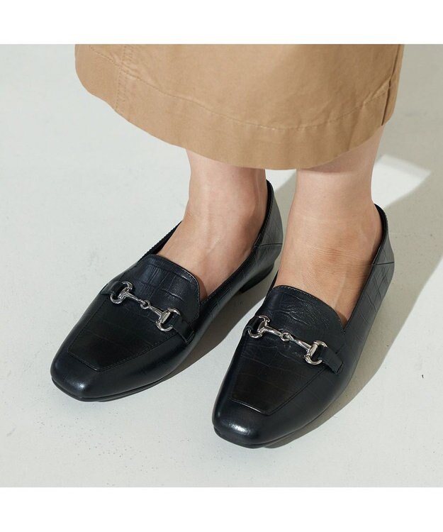 ing <ing>【WEB限定】モカシンビットローファー ブラックカタオシ