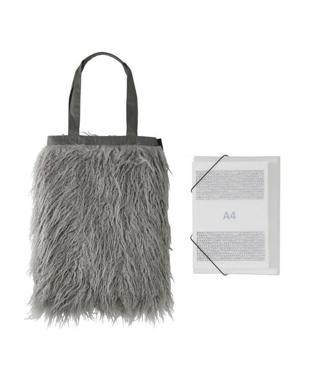 ROOTOTE 1196【ふわふわ素材】EU.トール.モケット-A 03：グレー