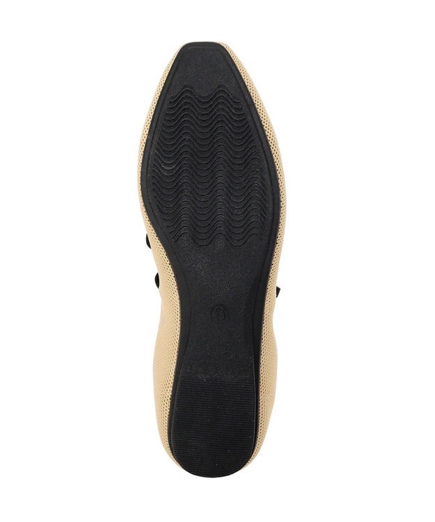 earth music&ecology レースアップニットバレーシューズ Beige