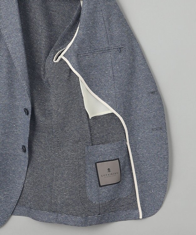 GOTAIRIKU 【ウォッシャブル】ノルマンディーリネン カーディガンジャケット（23年モデル） サックスブルー系8