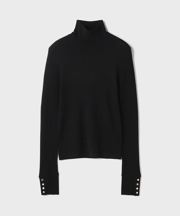 GRACE CONTINENTAL ウールハイゲージニットトップ ブラック