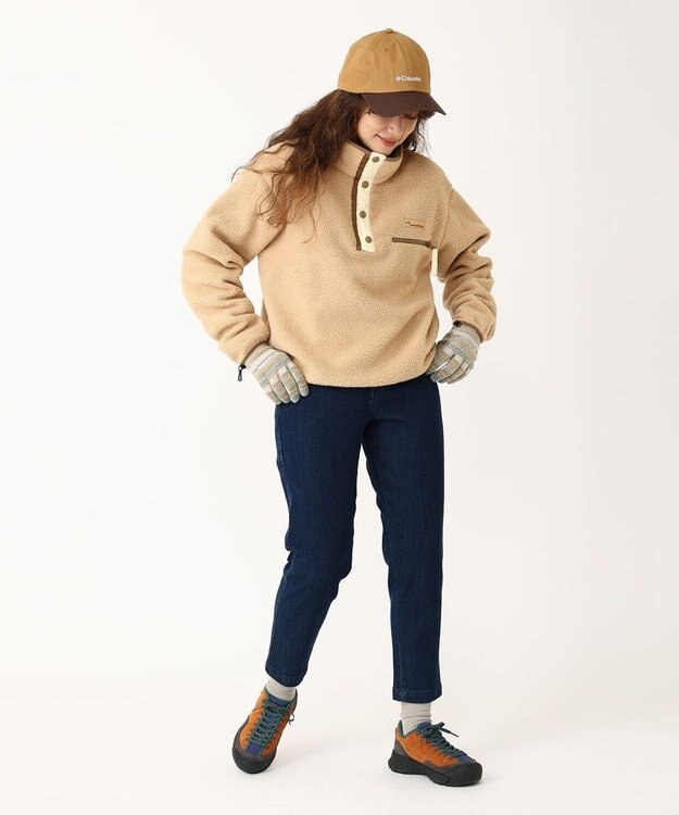 Columbia Columbia/ ウィメンズヘルベチアII クロップドハーフスナップフリース /コロンビア Canoe