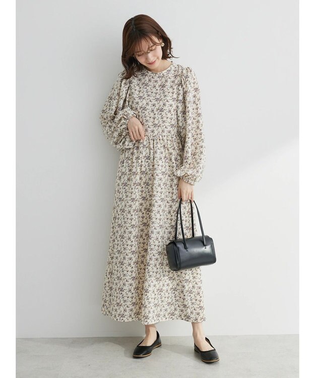 Green Parks ・Ｐｅｔｉｔ　Ｆｌｅｕｒ　フラワーｐｔワンピース Ivory
