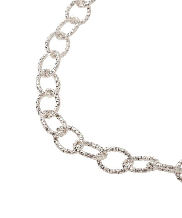 earth music&ecology ジグザグチェーンマンテルネックレス Silver