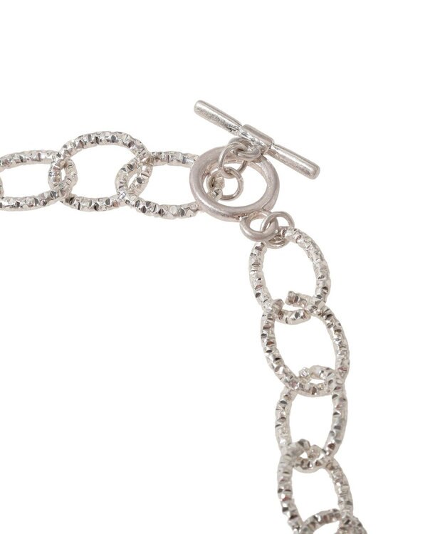 earth music&ecology ジグザグチェーンマンテルネックレス Silver