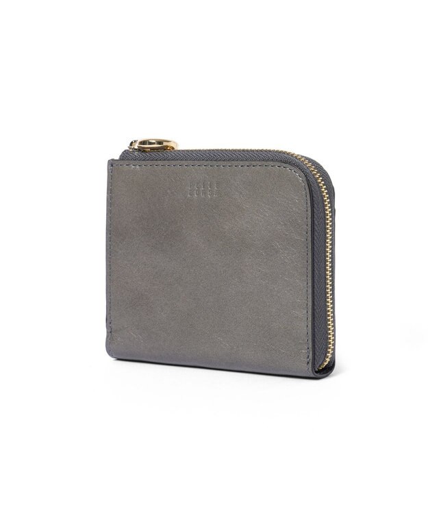 PELLE BORSA L字ファスナーミニ財布 Minato ミナト 3502 グレー