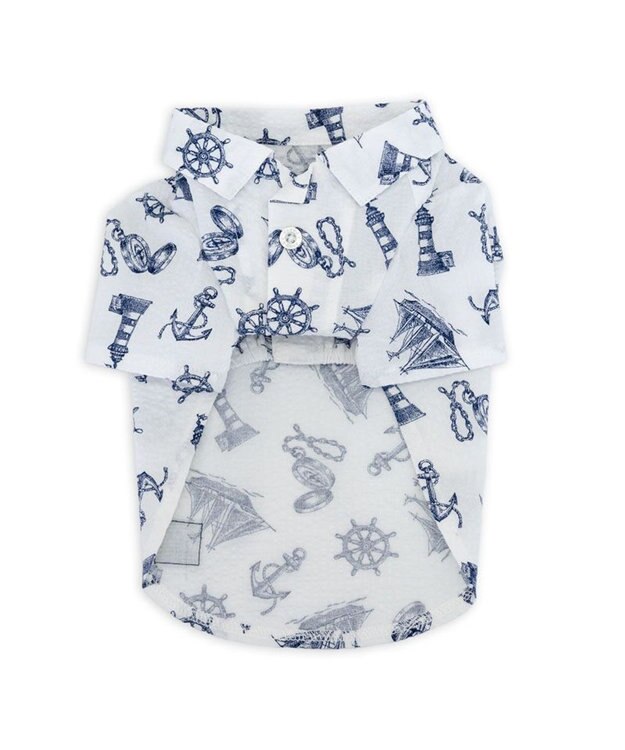 PET PARADISE J.PRESS マリンシャツ  《 ホワイト》 小型犬 ホワイト×ネイビー