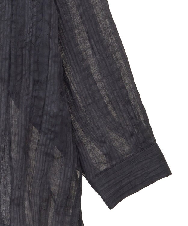 Green Parks シアーワッシャーロングスリーブシャツ Black