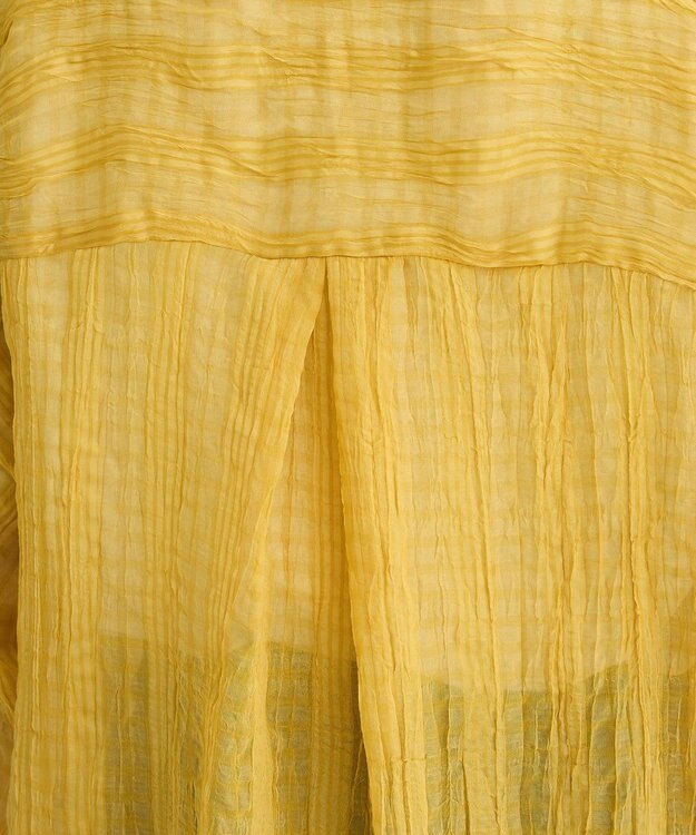 Green Parks シアーワッシャーロングスリーブシャツ Yellow