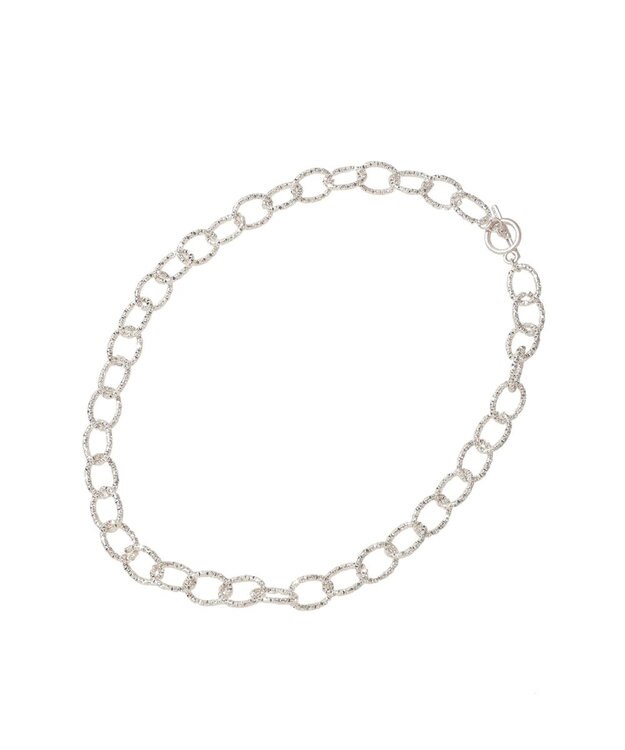 earth music&ecology ジグザグチェーンマンテルネックレス Silver