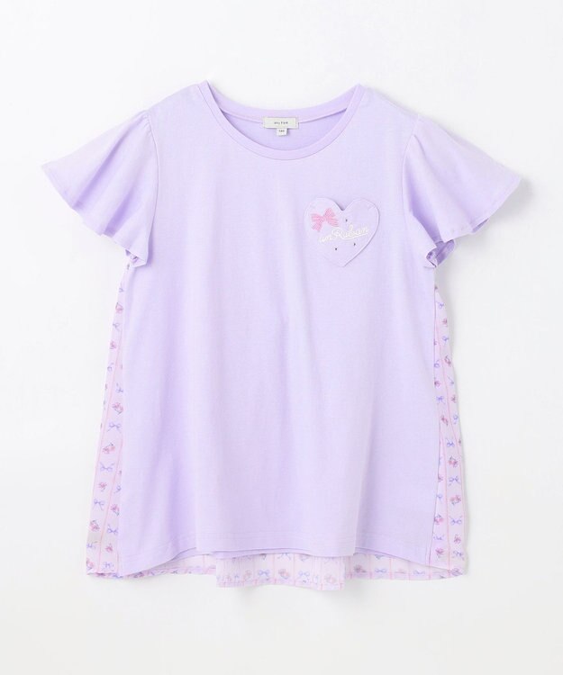 ANY KIDS ひらひら バックシャンTシャツ ラベンダー