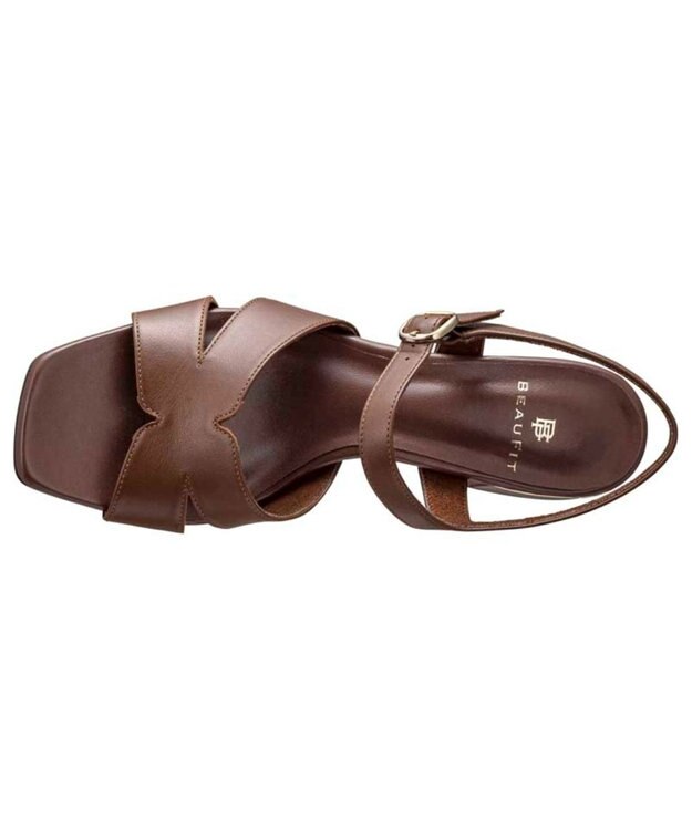 REGAL FOOT COMMUNITY 【ビューフィット】A68Y ストラップサンダル ブラウン