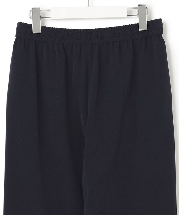 23区 L 【WEB限定/洗える】2WAYストレッチツイル ワイドパンツ ネイビー系