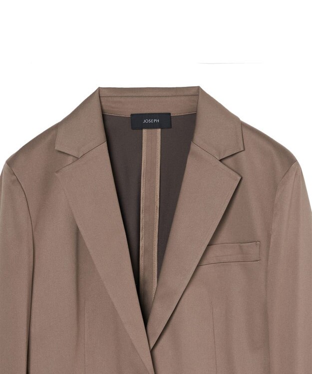 JOSEPH 【WEB&OUTLET限定】ビスバイストレッチ　シングルブレストジャケット Frozen Mocha
