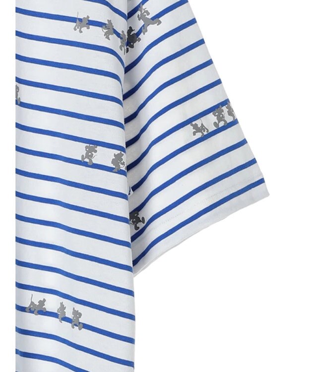 AMERICAN HOLIC 発砲プリントボーダーＴシャツ／Ｄｉｓｎｅｙ Border Ivory