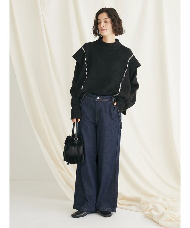 CRAFT STANDARD BOUTIQUE ハンドステッチニットプルオーバー Gray Mixture