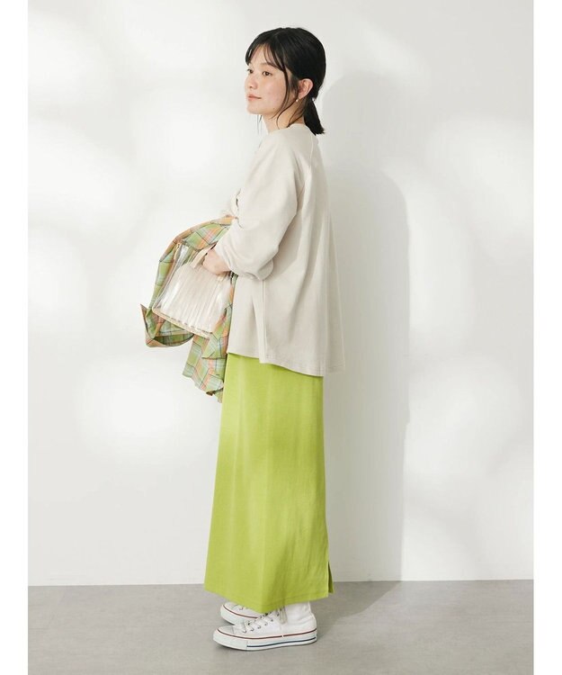 CRAFT STANDARD BOUTIQUE リブロングスカート Lime Green