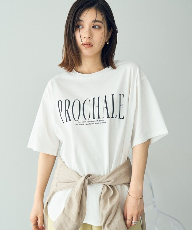 YECCA VECCA 【UVカット】ロゴBIGTee Off White