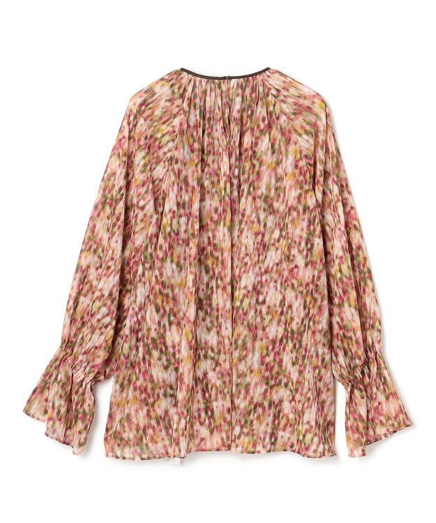 BEIGE， 【洗える】BORONIA / フラワーシフォンブラウス Pink Print
