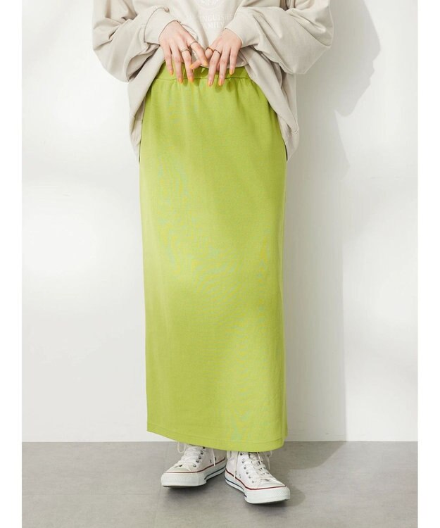 CRAFT STANDARD BOUTIQUE リブロングスカート Lime Green