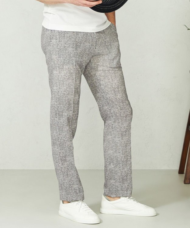 JOSEPH ABBOUD 【驚きの多機能】ドライサッカー パンツ ライトグレー系