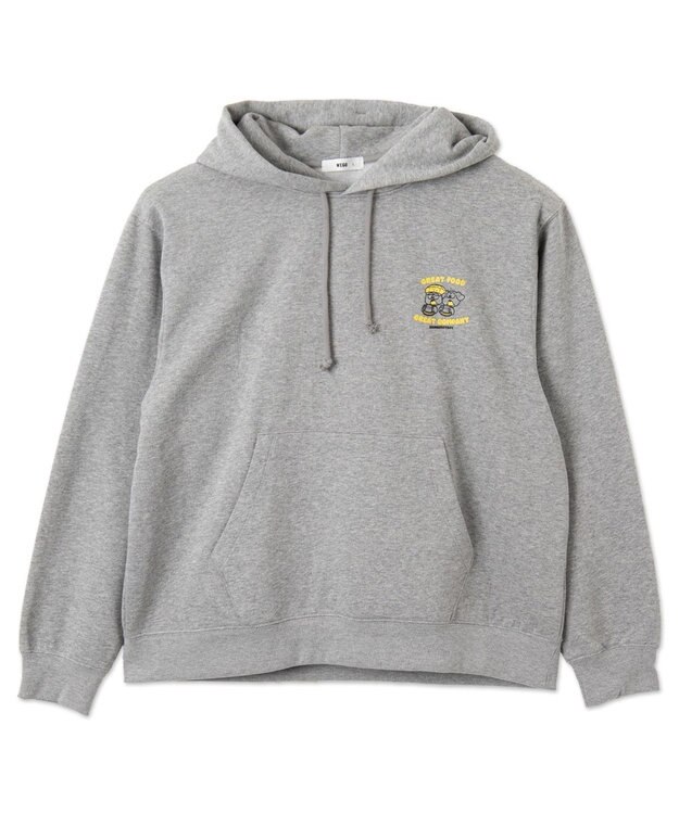 WEGO リラックスフィットTHEBOYグラフィックパーカー 杢グレー