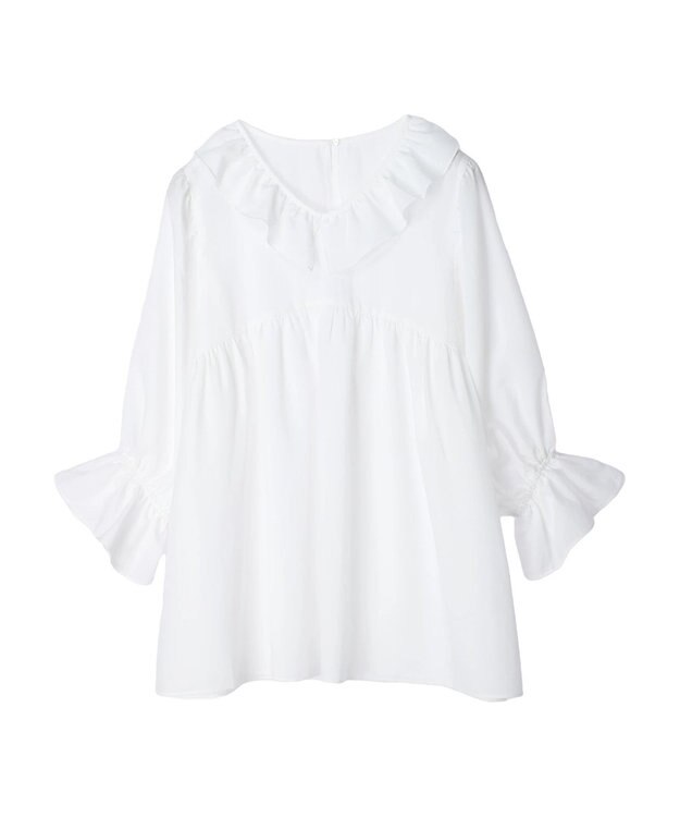 Green Parks キャンディスリーブブラウスチュニック Off White