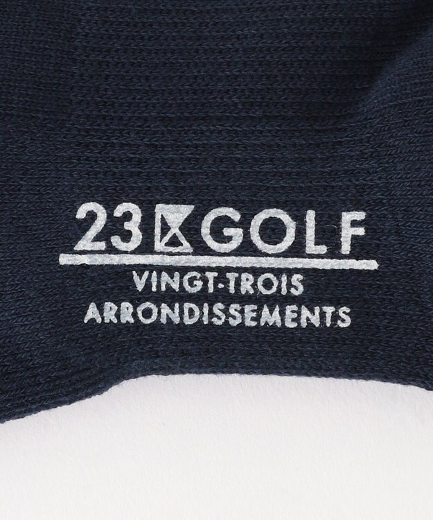 23区GOLF 【WOMEN】フラッグモチーフ ニーハイソックス ネイビー系