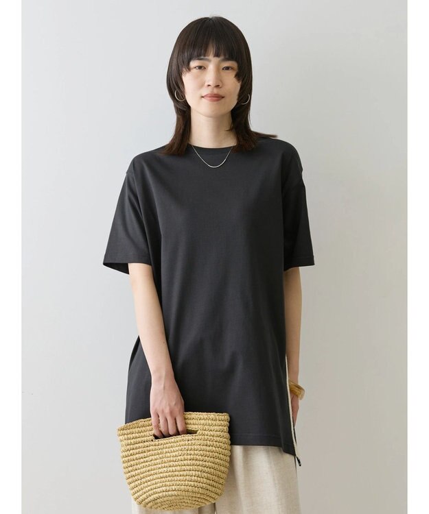 AMERICAN HOLIC サイドかぎ針カットチュニック Black