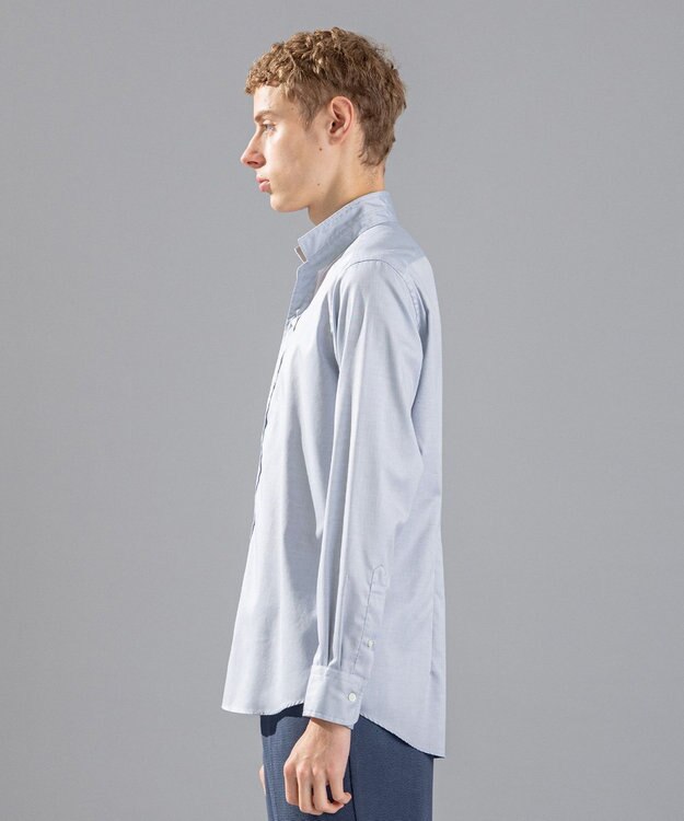 JOSEPH HOMME 80/2オックス　ウイングカラーシャツ サックスブルー系