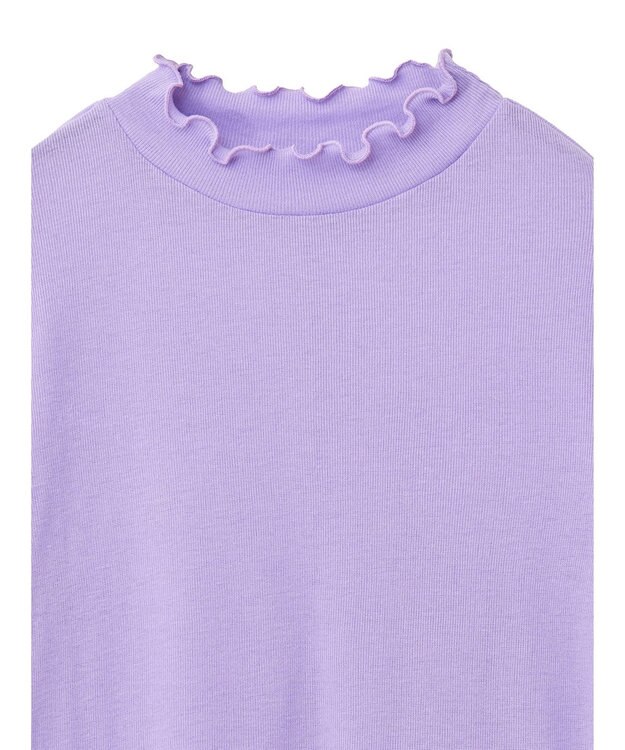 earth music&ecology シアーリブプルオーバー Lavender