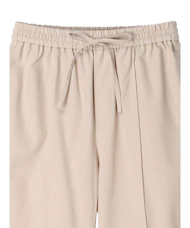 Green Parks 綿麻混イージーワイドパンツ Light Beige