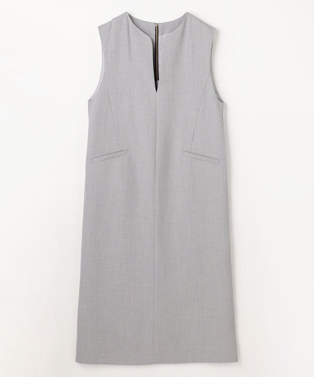 ANY L キーネックジャンスカ シャンブレーグレー