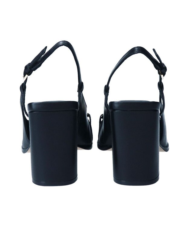 INTER-CHAUSSURES 【CARRANO】ホースビットバックストラップパンプス ブラック