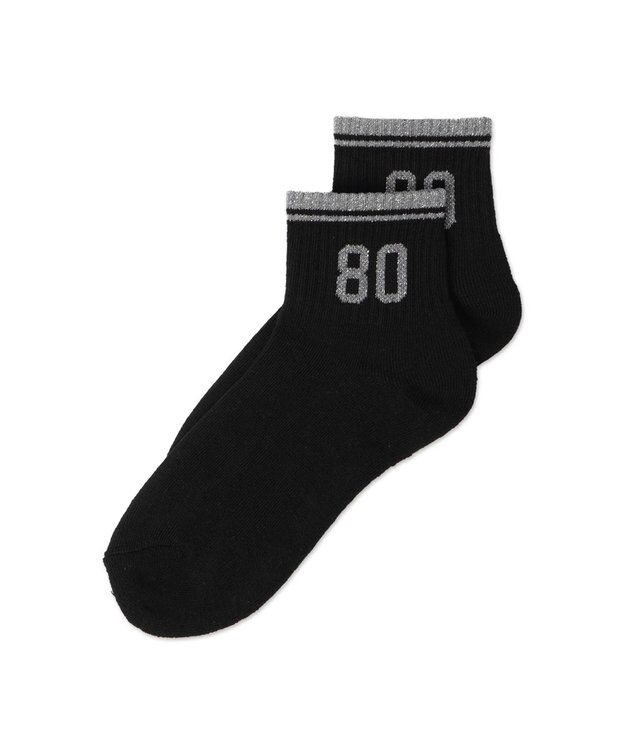 WEGO ナンバーアンクルパイルソックス ブラック