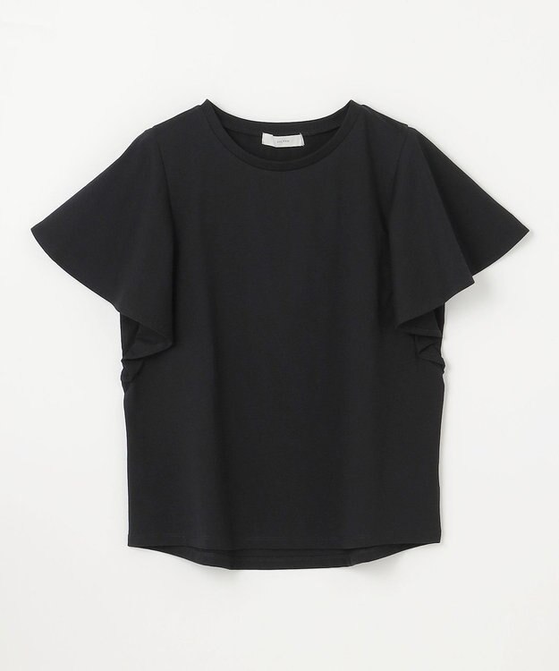 ANY L 【洗濯機可/接触冷感/UVケア】ソロナフリルスリーブプルオーバー ブラック