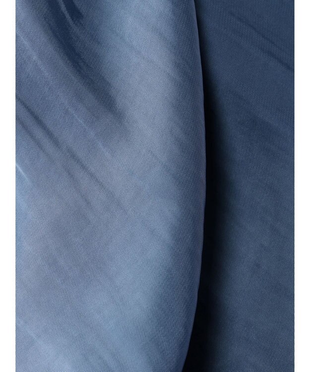 earth music&ecology サテンティアードワンピース Blue