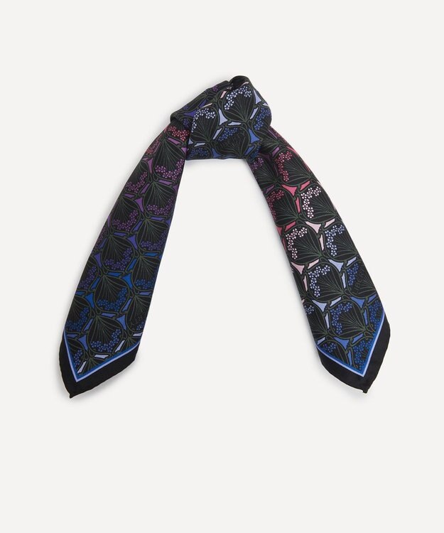 LIBERTY. アイフィス ドーン シルクツイル スカーフ45 パープル